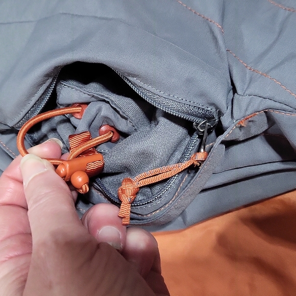 L.L. BEAN Gray Orange Nylon Hooded Windbreaker Jacket - Picture 6 of 16